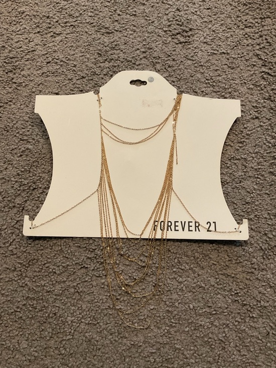 Forever 21 Jewelry - NWT Forever 21 Gold Multi Drape Body Chain Necklace Jewelry Beach Summer Y2K